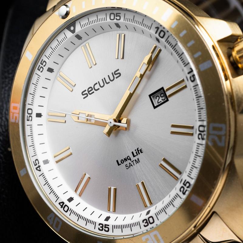 Relógio Seculus Masculino Long Life 44204GPSVDA3 - Relógio